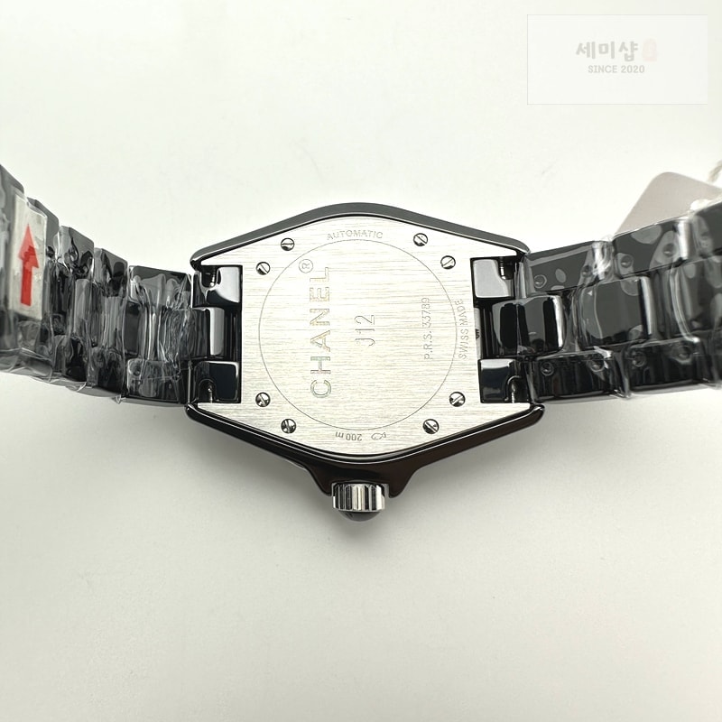 C H A N E L HT공장 샤넬 J12 블랙세라믹 38mm 남성용 세라믹브레이슬릿 솔리드백 XHANEL J-12 38mm Blk CER/CER Blk/Num EAST A2892 KOR EAST공장 시계 10번 이미지