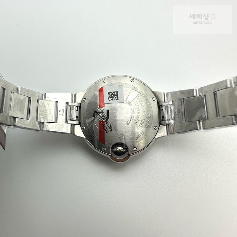 Cartier 3K공장 까르띠에 발롱블루 33 오토메틱 스틸 화이트다이얼 가죽스트랩 Ballon Bleu 33mm SS 3KF 1:1 Best Edition White Dial on Black Leather Strap A076 시계 10번 이미지