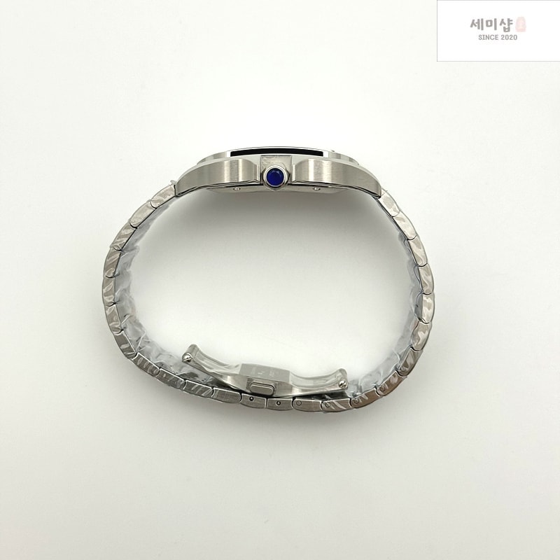 Cartier BV공장 까르띠에 산토스 40MM 라지 스마트링크브레이슬릿 Santos de Cartier 40mm White Dial on SS SmartLinks Bracelet MIYOTA 9019 시계 9번 이미지