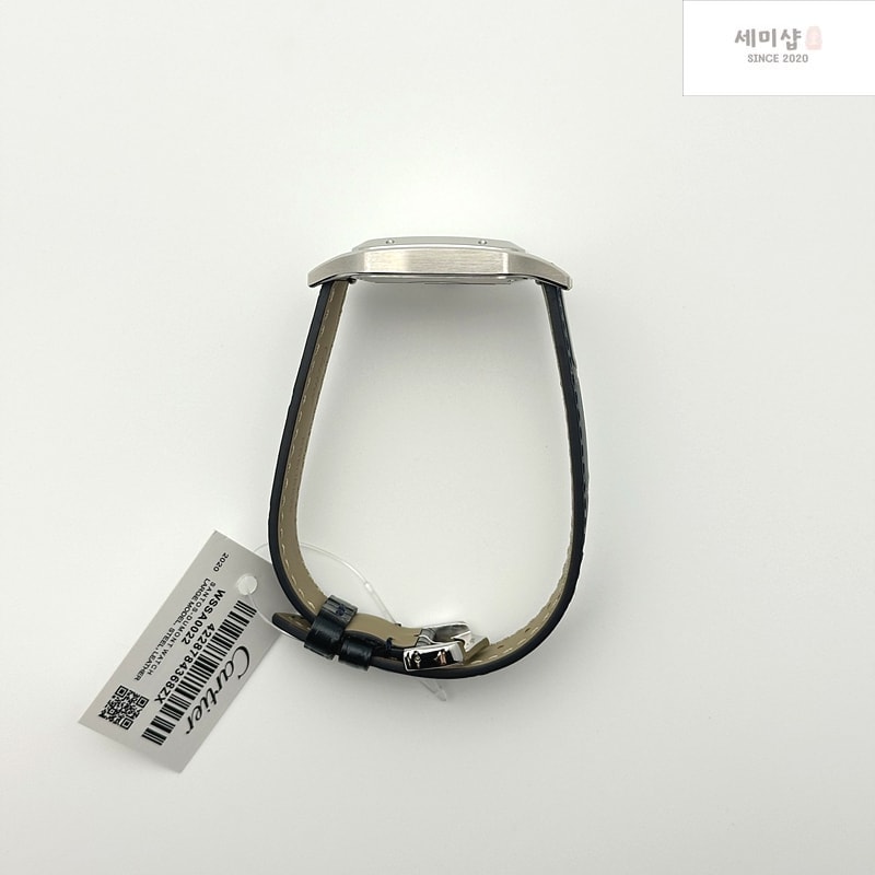 Cartier F1공장 까르띠에 산토스 뒤몽 43.5mm 실버다이얼 블루가죽스트랩 Santos Dumont 43.5mm SS F1F Best Edition Silver Dial on Blue Leather Strap Quartz 시계 6번 이미지