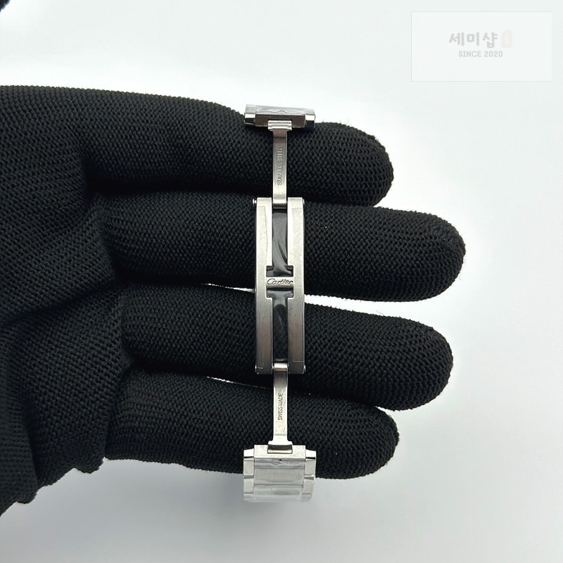Cartier K11공장 까르띠에 탱크 프랑세즈 레이디즈 20.3 스틸 화이트다이얼 다이아베젤 브레이슬릿 Tank Francaise Ladies 20.3mm SS White Dial Diamonds Bezel on SS Bracelet Ronda Quartz 시계 7번 이미지