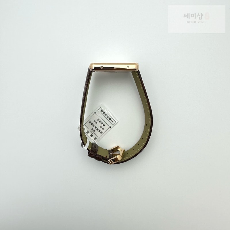 Cartier AF공장 까르띠에 탱크솔로 27 라지 다이아베젤 로즈골드금장 화이트다이얼 가죽스트랩 TANK SOLO LADIES 27MM DIA BEZEL RG WHITE DIAL ON BROWN LEATHER STRAP RONDA QUARTZ 시계 6번 이미지