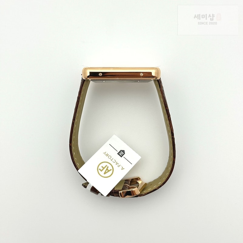 Cartier AF공장 까르띠에 탱크솔로 31mm 로즈골드 화이트다이얼 브라운 악어가죽스트랩 시계 6번 이미지