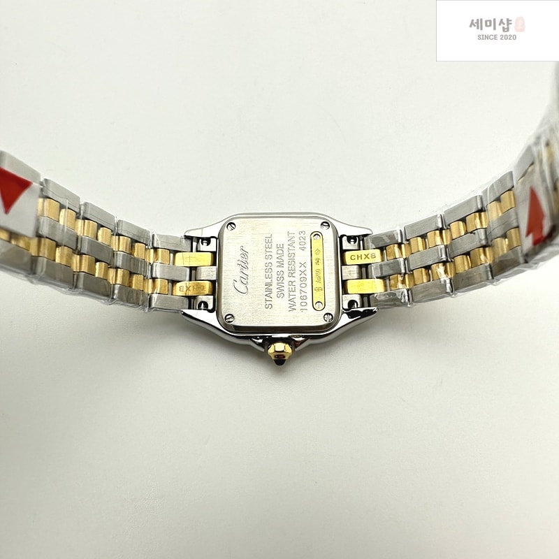 Cartier BV공장 까르띠에 팬더 22 옐로우골드콤비 화이트다이얼 브레이슬릿 Panthère 22mm BVF 1:1 Best Edition SS/YG White Dial on SS/YG Bracelet Ronda Quartz 시계 10번 이미지