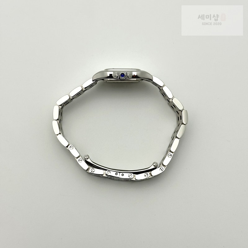 Cartier K11공장 까르띠에 팬더 레이디즈 22 스틸 화이트다이얼 브레이슬릿 Panthère Secrete Ladies 22mm SS White Dial on SS Bracelet Ronda Quartz 시계 9번 이미지