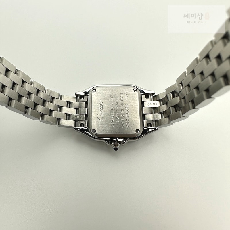 Cartier K11공장 까르띠에 팬더 레이디즈 22 스틸 화이트다이얼 브레이슬릿 Panthère Secrete Ladies 22mm SS White Dial on SS Bracelet Ronda Quartz 시계 10번 이미지