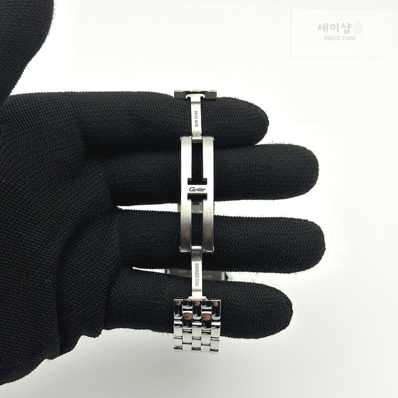 Cartier BV공장 까르띠에 팬더 27 스틸 다이아몬드베젤 화이트다이얼 브레이슬릿 Panthère 27mm BVF 1:1 Best Edition SS White Dial Diamonds Bezel on SS Bracelet Ronda Quartz 시계 7번 이미지
