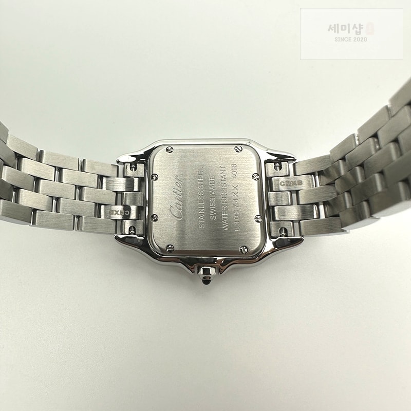 Cartier BV공장 까르띠에 팬더 27 스틸 다이아몬드베젤 화이트다이얼 브레이슬릿 Panthère 27mm BVF 1:1 Best Edition SS White Dial Diamonds Bezel on SS Bracelet Ronda Quartz 시계 10번 이미지