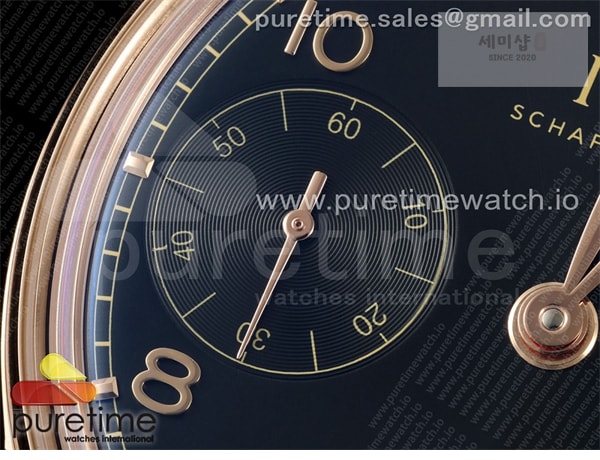 I W C APS공장 IWC 포르투기저 오토메틱 로즈골드금통 블랙다이얼 블랙가죽스트랩 Portugieser Automatic 42mm RG APSF 1_1 Best Edition Black Dial on Black Leather Strap A52010 시계 7번 이미지