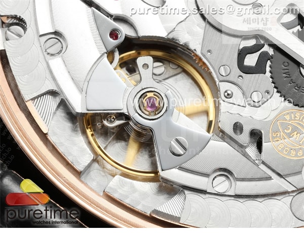 I W C APS공장 IWC 포르투기저 오토메틱 로즈골드금통 블랙다이얼 블랙가죽스트랩 Portugieser Automatic 42mm RG APSF 1_1 Best Edition Black Dial on Black Leather Strap A52010 시계 17번 이미지