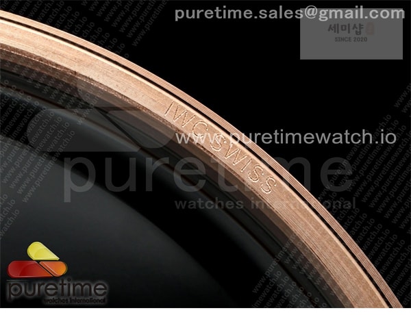 I W C APS공장 IWC 포르투기저 오토메틱 로즈골드금통 블랙다이얼 블랙가죽스트랩 Portugieser Automatic 42mm RG APSF 1_1 Best Edition Black Dial on Black Leather Strap A52010 시계 30번 이미지
