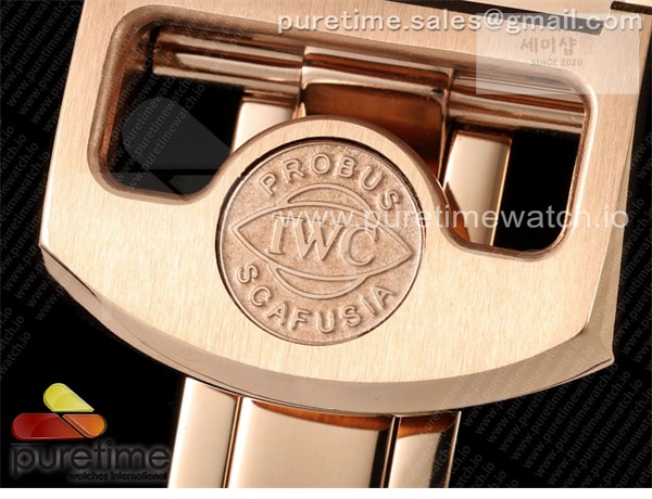 I W C APS공장 IWC 포르투기저 오토메틱 로즈골드금통 블랙다이얼 블랙가죽스트랩 Portugieser Automatic 42mm RG APSF 1_1 Best Edition Black Dial on Black Leather Strap A52010 시계 23번 이미지