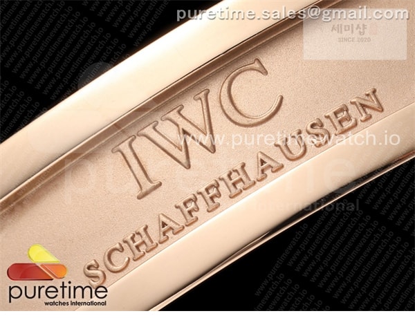 I W C APS공장 IWC 포르투기저 오토메틱 로즈골드금통 블랙다이얼 블랙가죽스트랩 Portugieser Automatic 42mm RG APSF 1_1 Best Edition Black Dial on Black Leather Strap A52010 시계 40번 이미지