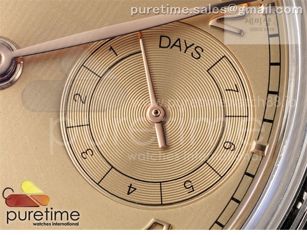 I W C APS공장 IWC 포르투기저 오토메틱 스틸 로즈골드다이얼 블랙가죽스트랩 Portugieser Automatic 42mm SS APSF 1_1 Best Edition RG Dial on Black Leather Strap A52011 시계 11번 이미지
