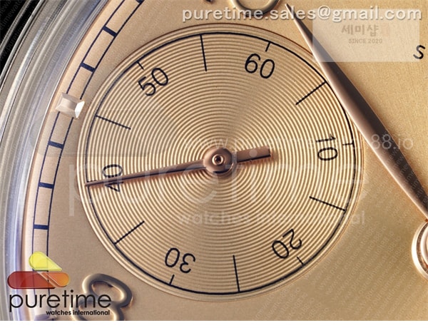 I W C APS공장 IWC 포르투기저 오토메틱 스틸 로즈골드다이얼 블랙가죽스트랩 Portugieser Automatic 42mm SS APSF 1_1 Best Edition RG Dial on Black Leather Strap A52011 시계 7번 이미지
