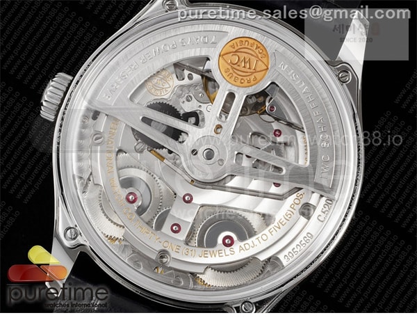 I W C APS공장 IWC 포르투기저 오토메틱 스틸 로즈골드다이얼 블랙가죽스트랩 Portugieser Automatic 42mm SS APSF 1_1 Best Edition RG Dial on Black Leather Strap A52011 시계 9번 이미지