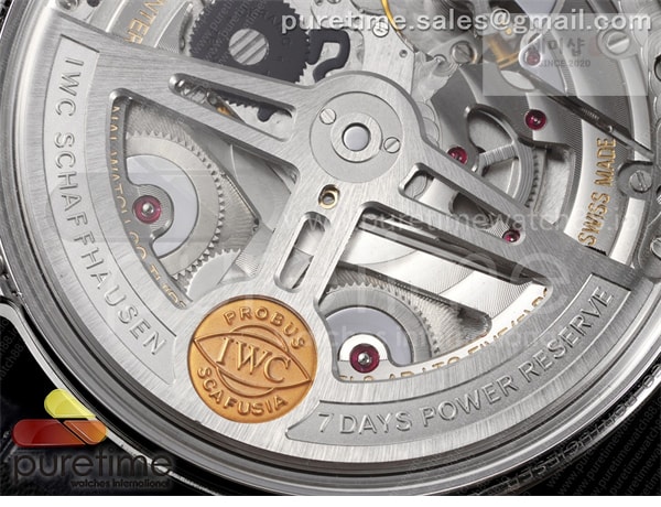I W C APS공장 IWC 포르투기저 오토메틱 스틸 로즈골드다이얼 블랙가죽스트랩 Portugieser Automatic 42mm SS APSF 1_1 Best Edition RG Dial on Black Leather Strap A52011 시계 17번 이미지