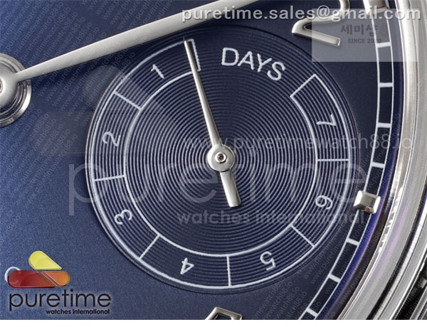 I W C APS공장 IWC 포르투기저 오토메틱 스틸 블루다이얼 블랙가죽스트랩 Portugieser Automatic 42mm SS APSF 1_1 Best Edition Blue Dial on Black Leather Strap A52011 시계 5번 이미지
