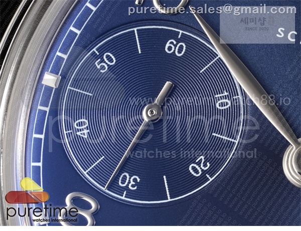 I W C APS공장 IWC 포르투기저 오토메틱 스틸 블루다이얼 블랙가죽스트랩 Portugieser Automatic 42mm SS APSF 1_1 Best Edition Blue Dial on Black Leather Strap A52011 시계 8번 이미지