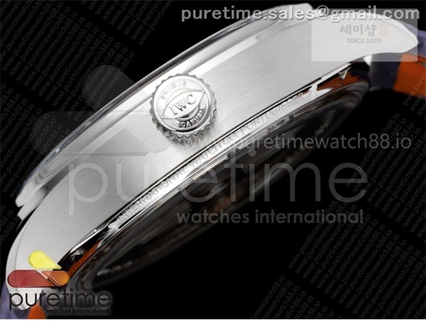 I W C APS공장 IWC 포르투기저 오토메틱 스틸 아이스블루다이얼 퍼플가죽스트랩 Portugieser Automatic 42mm SS APSF 1_1 Best Edition Ice Blue Dial on Purple Leather Strap A52011 시계 23번 이미지