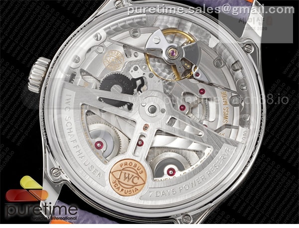 I W C APS공장 IWC 포르투기저 오토메틱 스틸 아이스블루다이얼 퍼플가죽스트랩 Portugieser Automatic 42mm SS APSF 1_1 Best Edition Ice Blue Dial on Purple Leather Strap A52011 시계 27번 이미지