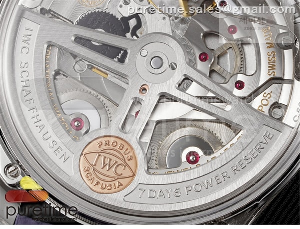 I W C APS공장 IWC 포르투기저 오토메틱 스틸 아이스블루다이얼 퍼플가죽스트랩 Portugieser Automatic 42mm SS APSF 1_1 Best Edition Ice Blue Dial on Purple Leather Strap A52011 시계 1번 이미지