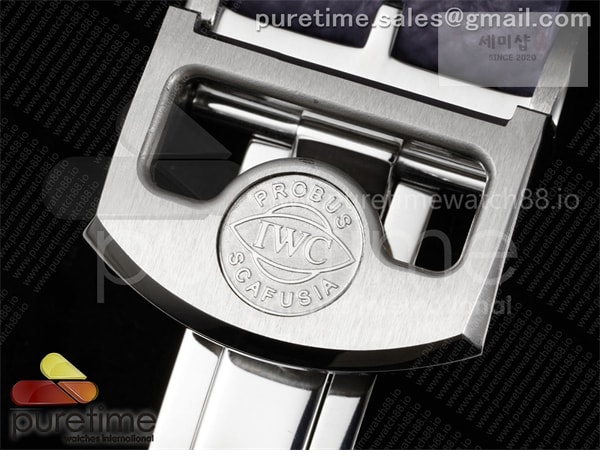 I W C APS공장 IWC 포르투기저 오토메틱 스틸 아이스블루다이얼 퍼플가죽스트랩 Portugieser Automatic 42mm SS APSF 1_1 Best Edition Ice Blue Dial on Purple Leather Strap A52011 시계 19번 이미지