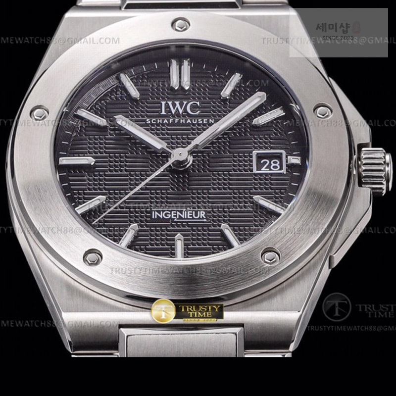 I W C GH공장 IWC 인제니어 블랙다이얼 브레이슬릿 IWC0555B – Ingenieur Auto SS_SS Black GHF MY9015 시계 1번 이미지