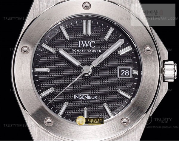 I W C GH공장 IWC 인제니어 블랙다이얼 브레이슬릿 IWC0555B – Ingenieur Auto SS_SS Black GHF MY9015 시계 3번 이미지