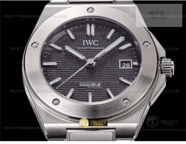 I W C GH공장 IWC 인제니어 블랙다이얼 브레이슬릿 IWC0555B – Ingenieur Auto SS_SS Black GHF MY9015 시계 8번 이미지