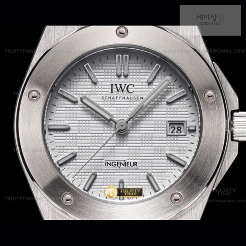 I W C GH공장 IWC 인제니어 실버다이얼 브레이슬릿 IWC0555A – Ingenieur Auto SS_SS Silver GHF MY9015 시계 6번 이미지