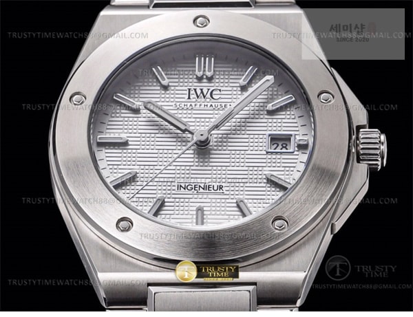 I W C GH공장 IWC 인제니어 실버다이얼 브레이슬릿 IWC0555A – Ingenieur Auto SS_SS Silver GHF MY9015 시계 7번 이미지