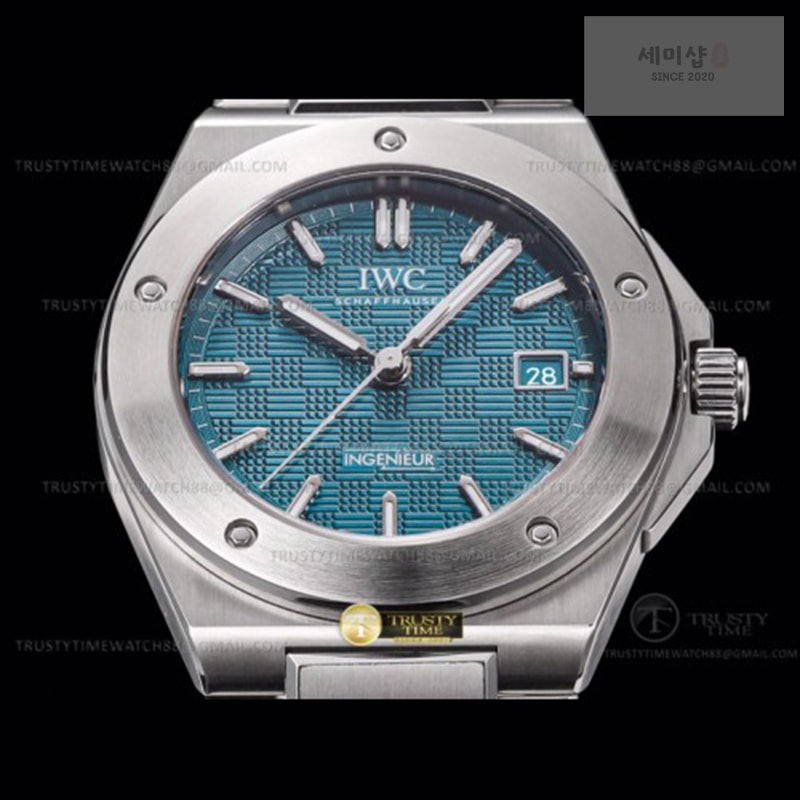 I W C GH공장 IWC 인제니어 아쿠아다이얼 브레이슬릿 IWC0555D – Ingenieur Auto SS_SS A-Grn GHF MY9015 그린 블루 시계 1번 이미지