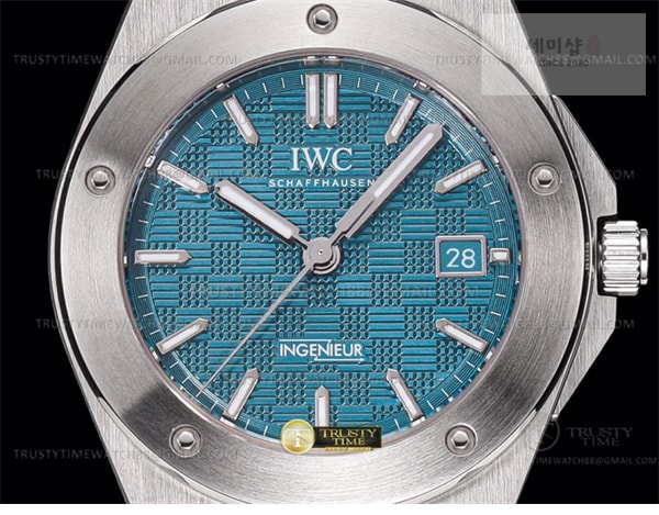 I W C GH공장 IWC 인제니어 아쿠아다이얼 브레이슬릿 IWC0555D – Ingenieur Auto SS_SS A-Grn GHF MY9015 그린 블루 시계 4번 이미지