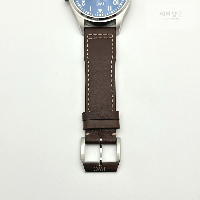 I W C MK공장 IWC 마크18 어린왕자에디션 파일럿가죽스트랩 MARK XVIII LE PETIT PRINCE IW327004 SS BLUE DIAL ON BROWN LEATHER STRAP MIYOTA 9015 시계 8번 이미지
