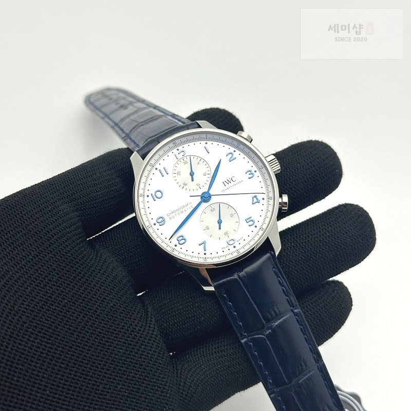 I W C ZF공장 IWC 포르투기저 화이트다이얼 골드핸즈 브라운가죽스트랩 Portuguese IW371604 ZF V3 1:1 Best Edition SS White Dial RG Markers on Brown Leather Strap A96355 시계 5번 이미지