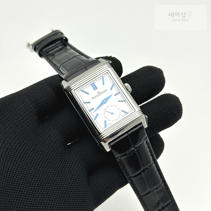Jaeger Le Coultre MG공장 예거 리베르소 스틸 가죽스트랩 듀오페이스 블랙가죽스트랩 Reverso Tribute Small Seconds SS/LE Silv Wht MGF A854A 시계 2번 이미지