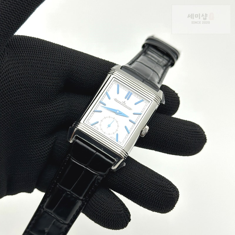 Jaeger Le Coultre MG공장 예거 리베르소 스틸 가죽스트랩 듀오페이스 블랙가죽스트랩 Reverso Tribute Small Seconds SS/LE Silv Wht MGF A854A 시계 3번 이미지
