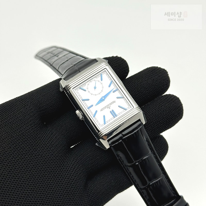 Jaeger Le Coultre MG공장 예거 리베르소 스틸 가죽스트랩 듀오페이스 블랙가죽스트랩 Reverso Tribute Small Seconds SS/LE Silv Wht MGF A854A 시계 4번 이미지