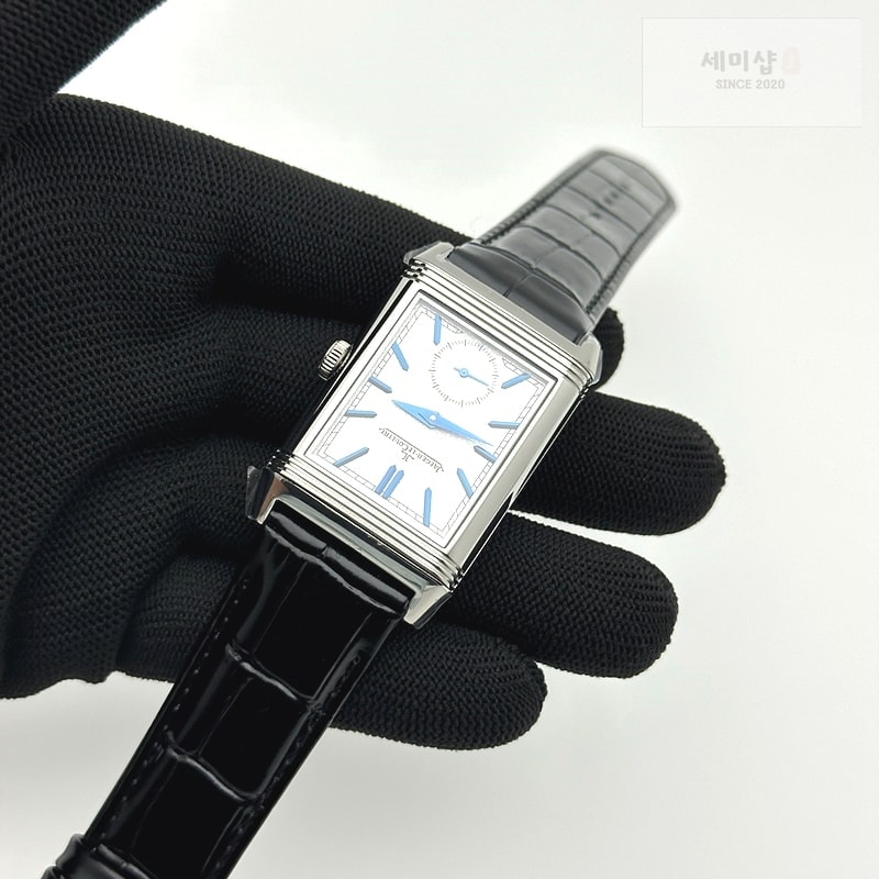 Jaeger Le Coultre MG공장 예거 리베르소 스틸 가죽스트랩 듀오페이스 블랙가죽스트랩 Reverso Tribute Small Seconds SS/LE Silv Wht MGF A854A 시계 5번 이미지