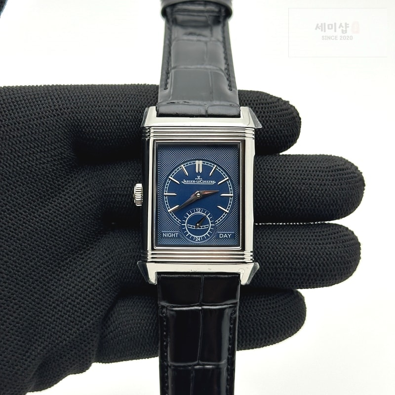 Jaeger Le Coultre MG공장 예거 리베르소 스틸 가죽스트랩 듀오페이스 블랙가죽스트랩 Reverso Tribute Small Seconds SS/LE Silv Wht MGF A854A 시계 6번 이미지