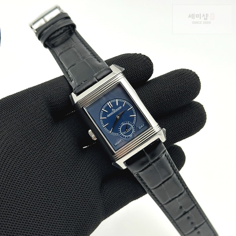 Jaeger Le Coultre MG공장 예거 리베르소 스틸 가죽스트랩 듀오페이스 블랙가죽스트랩 Reverso Tribute Small Seconds SS/LE Silv Wht MGF A854A 시계 7번 이미지
