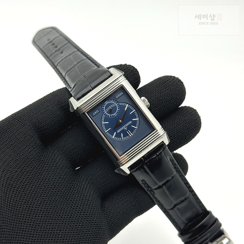 Jaeger Le Coultre MG공장 예거 리베르소 스틸 가죽스트랩 듀오페이스 블랙가죽스트랩 Reverso Tribute Small Seconds SS/LE Silv Wht MGF A854A 시계 9번 이미지