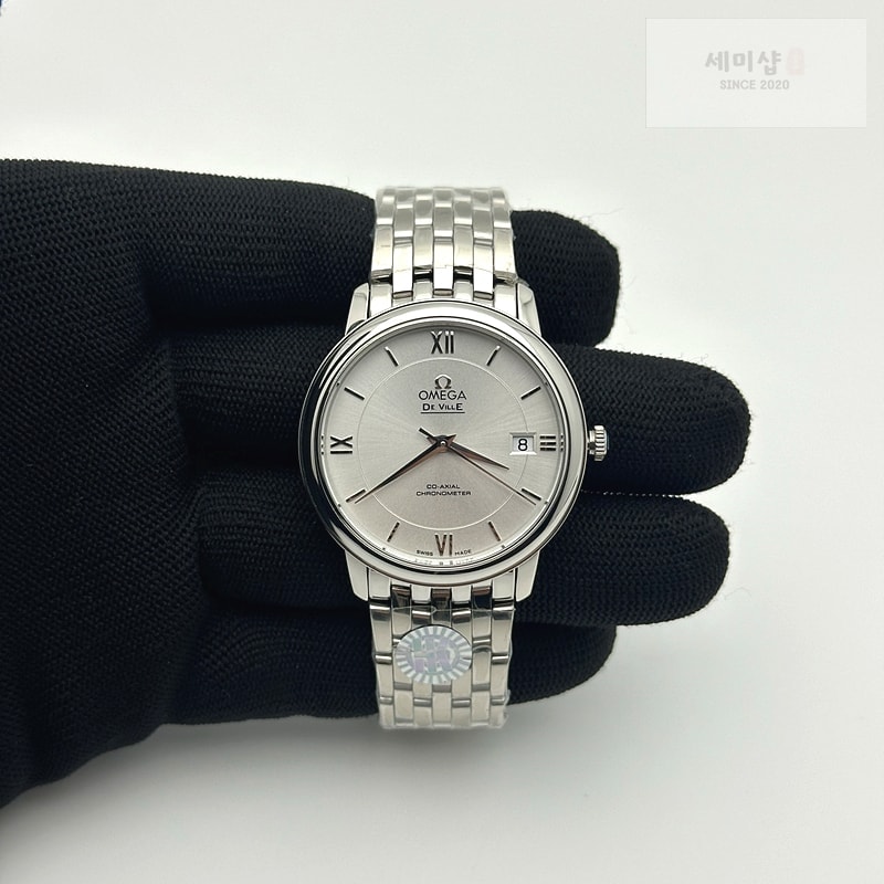 Omega HR공장 오메가 드 빌 36.8 스틸 화이트다이얼 로즈골드인덱스 브레이슬릿 De Ville 36.8mm SS HRF 1:1 Best Edition White Dial RG Marker on SS Bracelet A2824 시계 1번 이미지