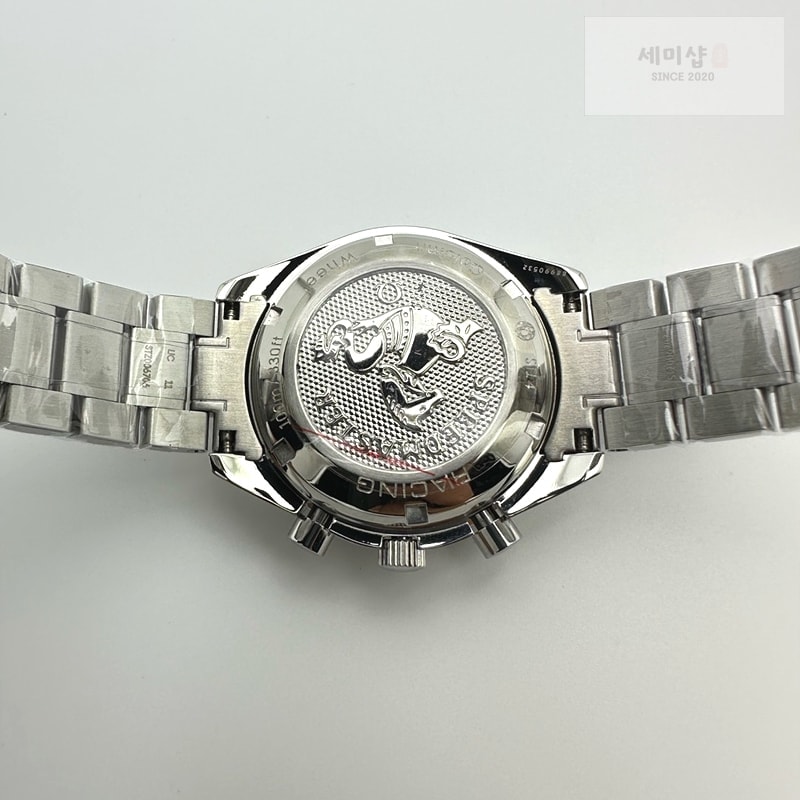 Omega HR공장 오메가 스피드마스터 레이싱 크로노그래프 화이트다이얼 브레이슬릿 Speedmaster Racing Chrono 40mm SS/SS Wht HRF C3330 시계 10번 이미지