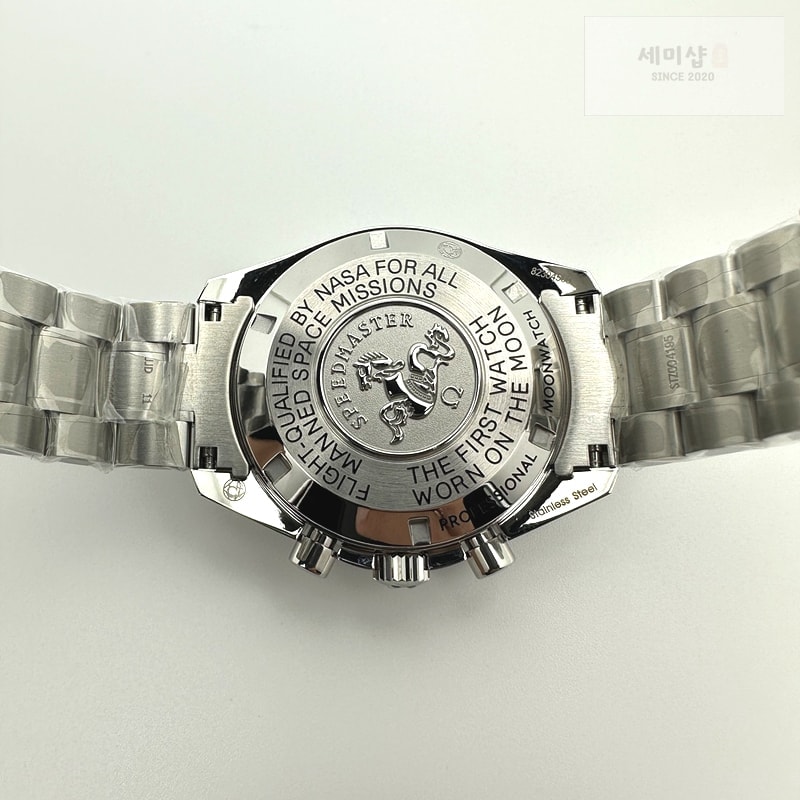 Omega OM공장 오메가 문워치 스피드마스터 프로페셔널 스틸 블랙다이얼 브레이슬릿 SPEEDMASTER PROFESSIONAL SS BLACK DIAL ON SS BRACELET MANUAL WINDING CHRONO MOVEMENT 시계 10번 이미지