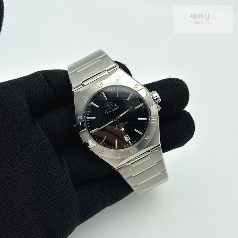 Omega ASW공장 오메가 컨스텔레이션 39 스틸 블랙다이얼 브레이슬릿 Constellation 39mm SS ASWF 1:1 Best Edition Black Dial on SS Bracelet A8800 시계 4번 이미지