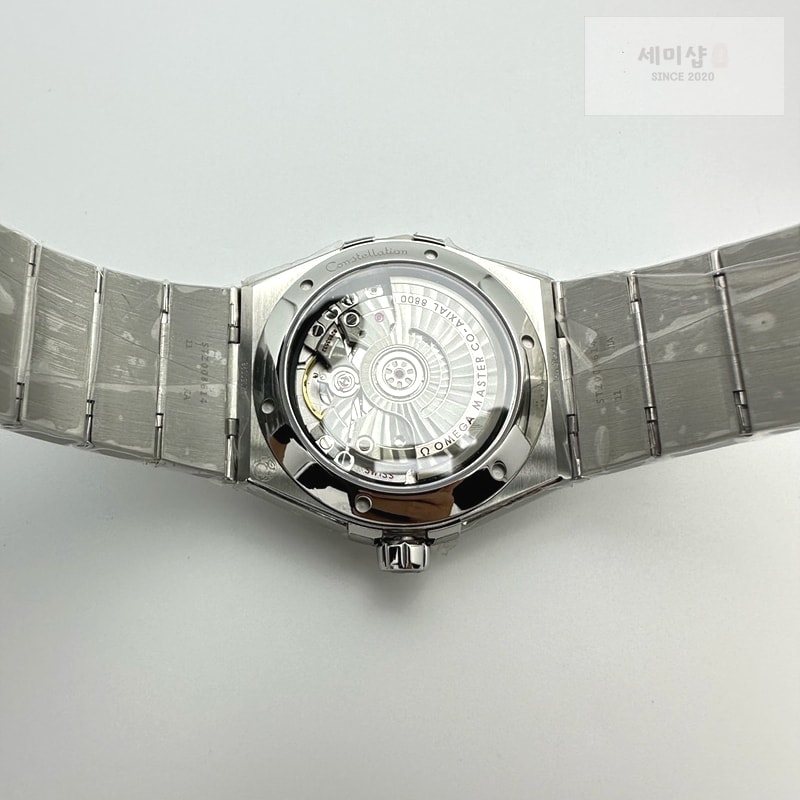 Omega ASW공장 오메가 컨스텔레이션 39 스틸 블랙다이얼 브레이슬릿 Constellation 39mm SS ASWF 1:1 Best Edition Black Dial on SS Bracelet A8800 시계 10번 이미지