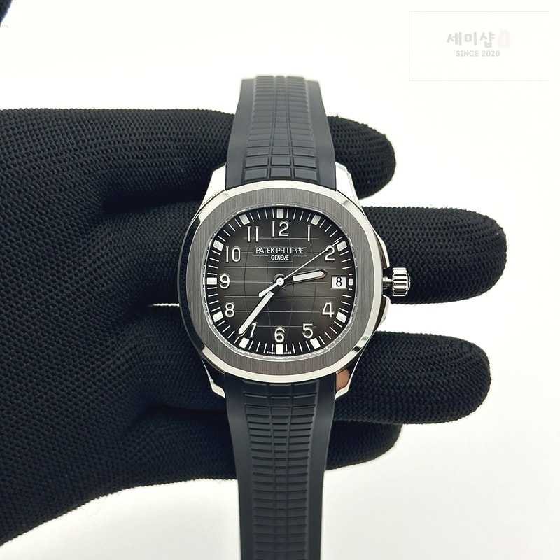 Patek Philippe 3K공장 아쿠아넛 그레이다이얼 러버스트랩 Aquanaut Ref.5167 SS/RU Grey/Num 3KF V3 A330 시계 1번 이미지