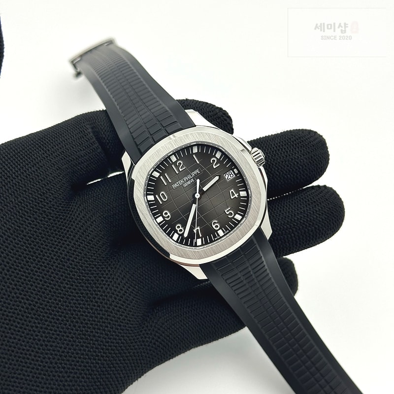 Patek Philippe 3K공장 아쿠아넛 그레이다이얼 러버스트랩 Aquanaut Ref.5167 SS/RU Grey/Num 3KF V3 A330 시계 4번 이미지